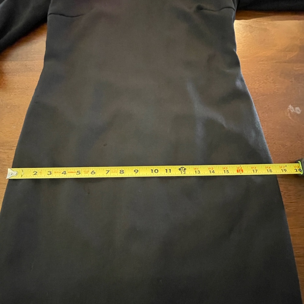 Talbots Vintage Black Wool Sheath Velvet Trim Back Zip V-Neck Size 4 Petite EUC - Picture 13 of 16